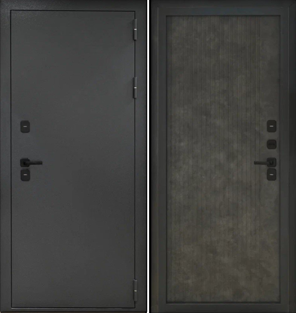 Дверьберг ТЕРМА БУКЛЕ ГРАФИТ  БЕТОН ЛОФТ ГРЕЙ DIS007275