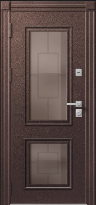 Товар Дверь Термо Premium 1 Шоколадный Муар - Кашемир Грей DIS007383